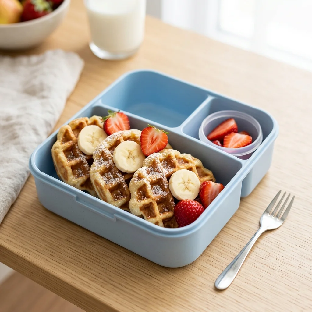 Waffle de banano